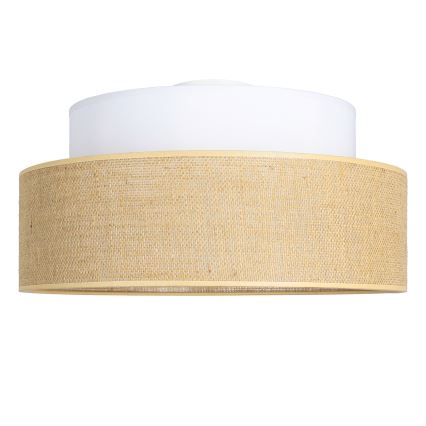 Plafonjera BOHO 1xE27/60W/230V bela/bež