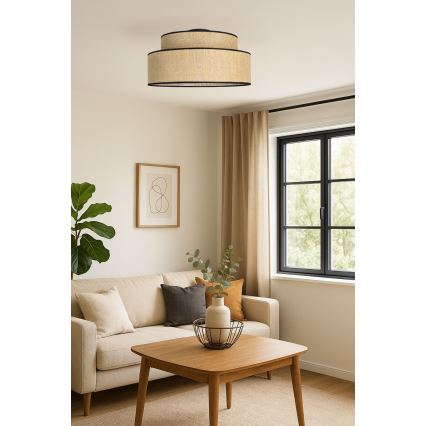Plafonjera BOHO 1xE27/60W/230V bež