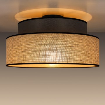 Plafonjera BOHO 1xE27/60W/230V braon/bež