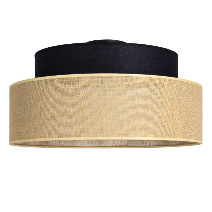 Plafonjera BOHO 1xE27/60W/230V crni/bež