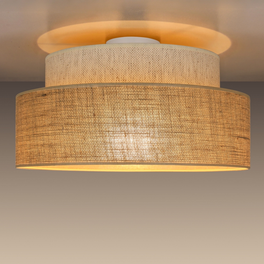 Plafonjera BOHO 1xE27/60W/230V krem/bež