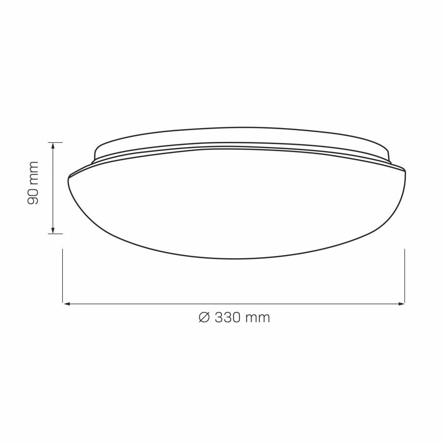 Plafonjera BONIFACY 2xE27/20W/230V pr. 33 cm bela