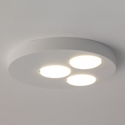 Plafonjera BROS 3xGX53/12W/230V bela