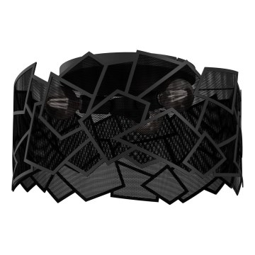 Plafonjera CAMO 3xE27/15W/230V crni