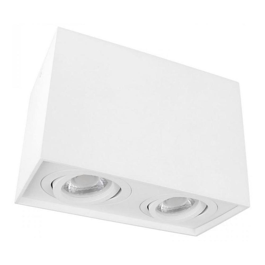 Plafonjera CHLOE DUO 2xGU10/50W/230V bela