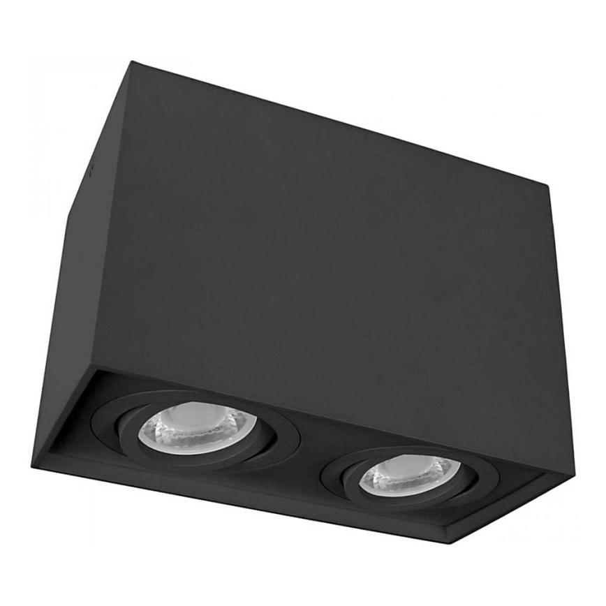 Plafonjera CHLOE DUO 2xGU10/50W/230V crni