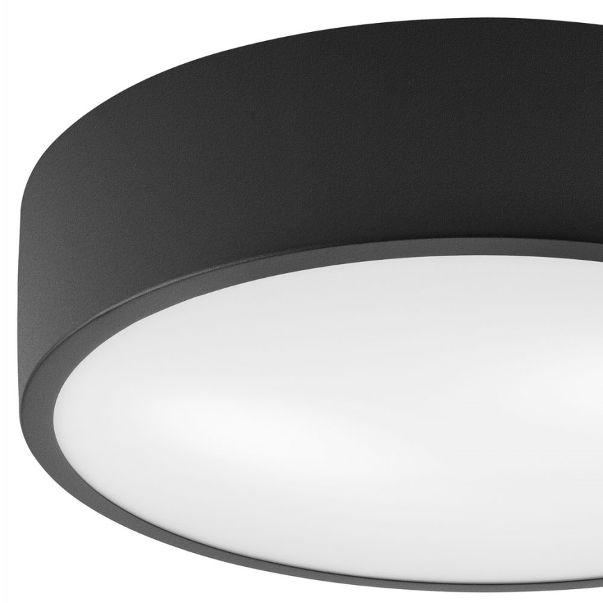 Plafonjera DANTE 1xE27/60W/230V pr. 26 cm crni
