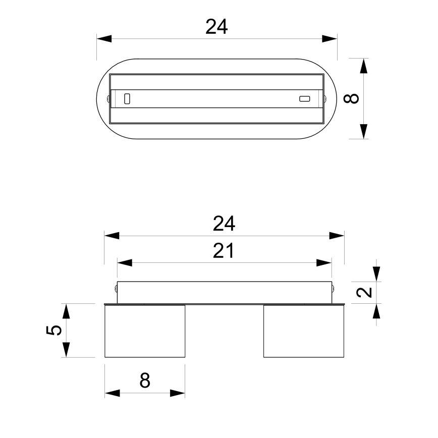 Plafonjera DIXIE 2xGX53/11W/230V plava