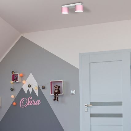 Plafonjera DIXIE 2xGX53/11W/230V roze