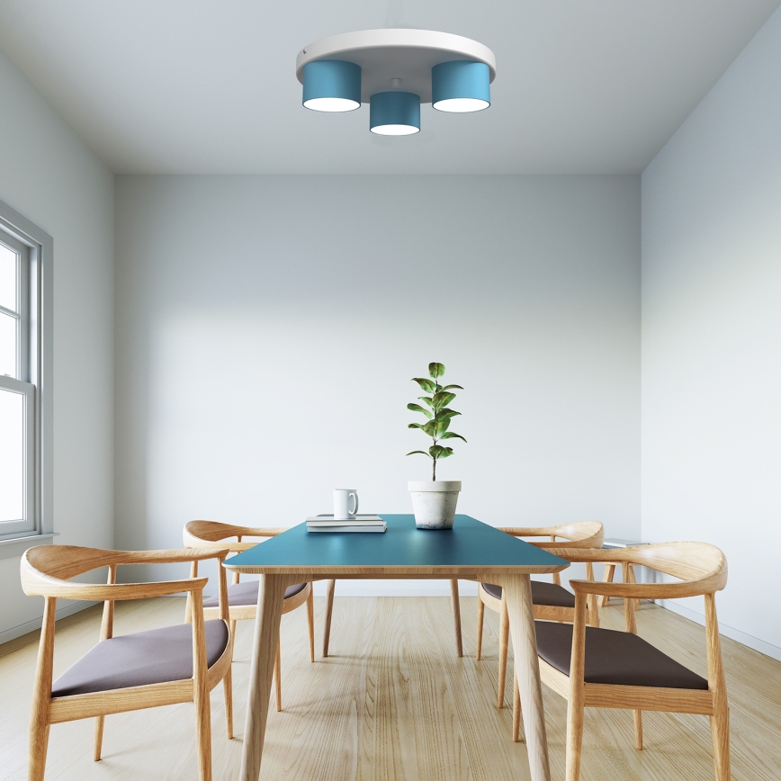 Plafonjera DIXIE 3xGX53/11W/230V plava