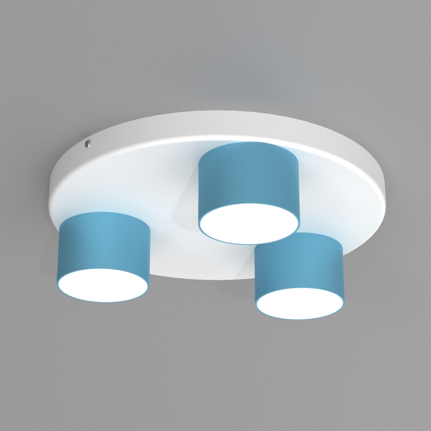 Plafonjera DIXIE 3xGX53/11W/230V plava