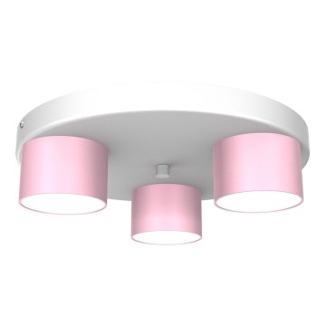 Plafonjera DIXIE 3xGX53/11W/230V roze