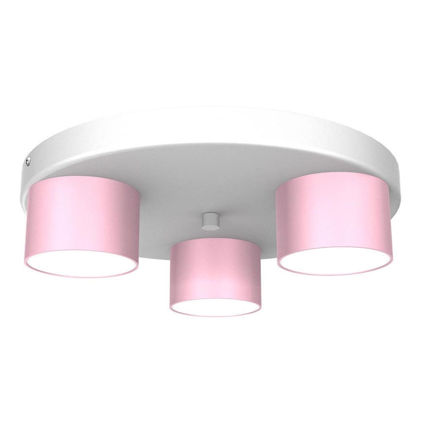 Plafonjera DIXIE 3xGX53/11W/230V roze