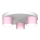 Plafonjera DIXIE 3xGX53/11W/230V roze