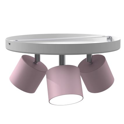 Plafonjera DIXIE 3xGX53/11W/230V roze