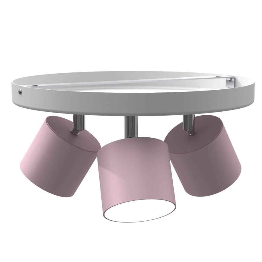 Plafonjera DIXIE 3xGX53/11W/230V roze