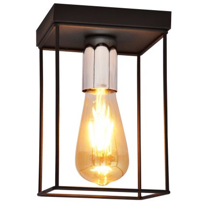 Plafonjera FINN 1xE27/15W/230V crni/sjajni krom