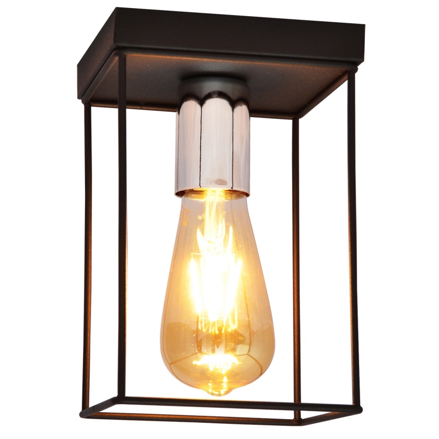 Plafonjera FINN 1xE27/15W/230V crni/sjajni krom