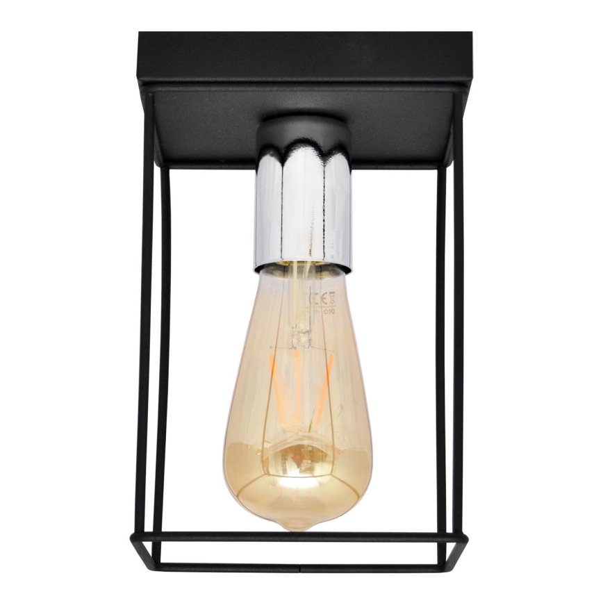 Plafonjera FINN 1xE27/15W/230V crni/sjajni krom