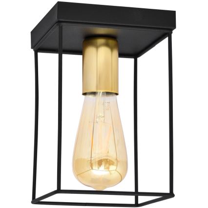 Plafonjera FINN 1xE27/15W/230V crni/zl.