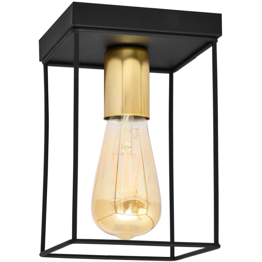 Plafonjera FINN 1xE27/15W/230V crni/zl.