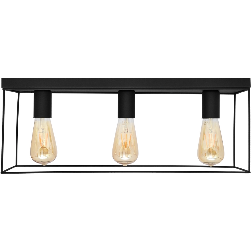 Plafonjera FINN 3xE27/15W/230V crni