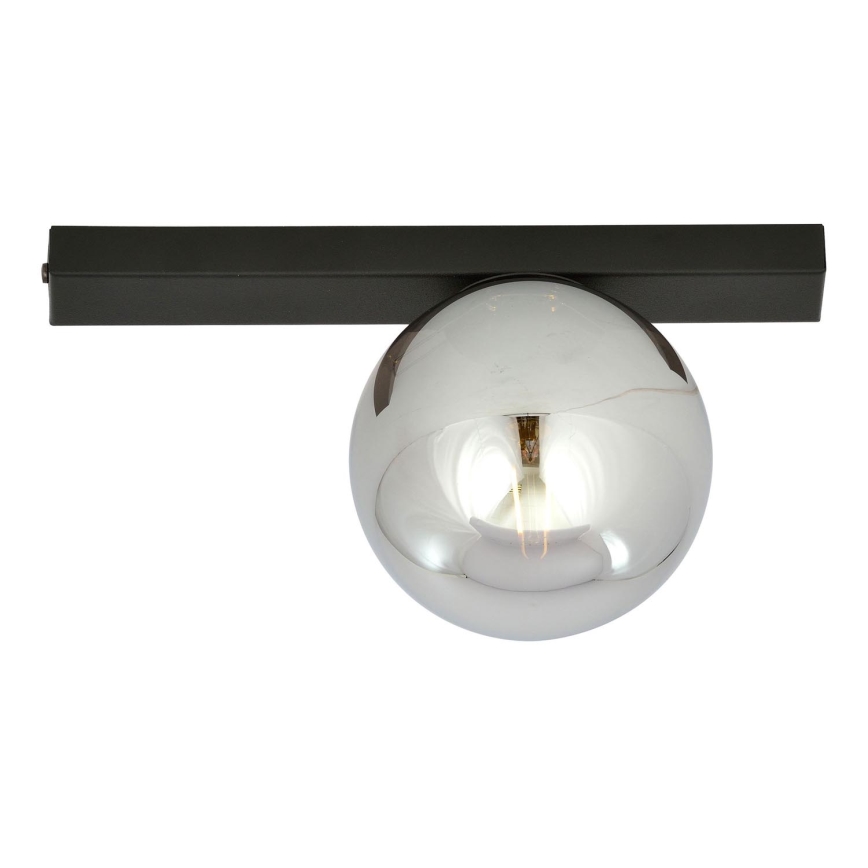 Plafonjera FIT 1xE14/10W/230V crni/siv