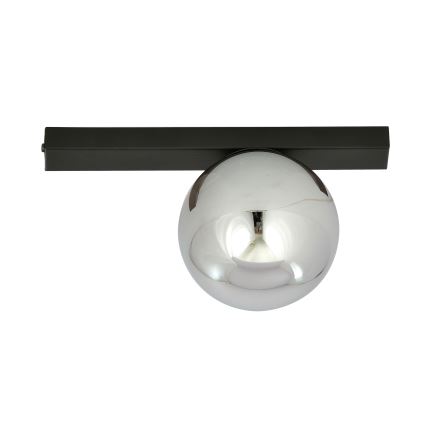 Plafonjera FIT 1xE14/10W/230V crni/siv