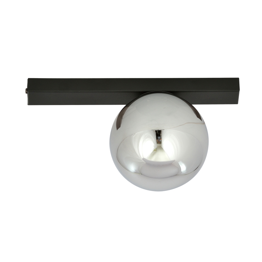 Plafonjera FIT 1xE14/10W/230V crni/siv