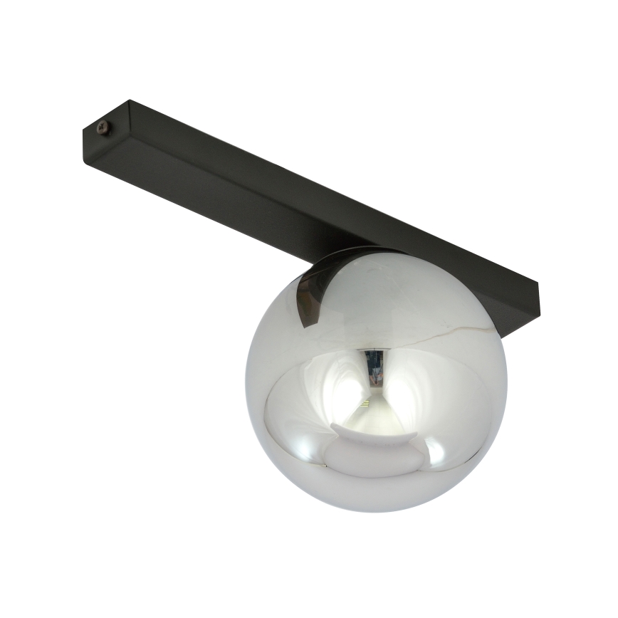Plafonjera FIT 1xE14/10W/230V crni/siv