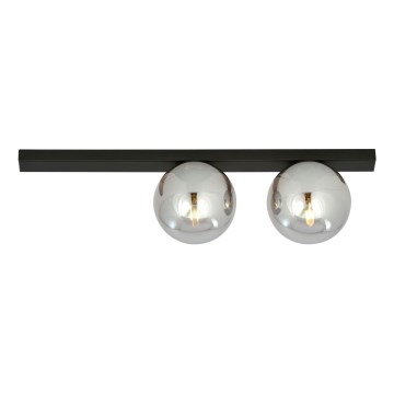 Plafonjera FIT 2xE14/10W/230V crni/siv