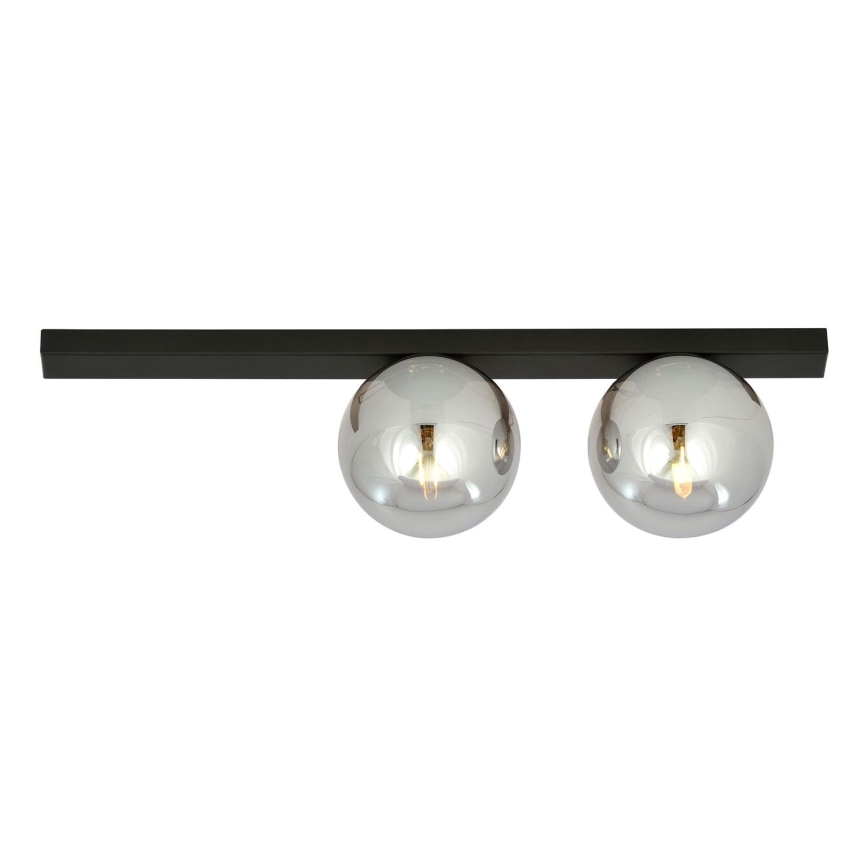 Plafonjera FIT 2xE14/10W/230V crni/siv