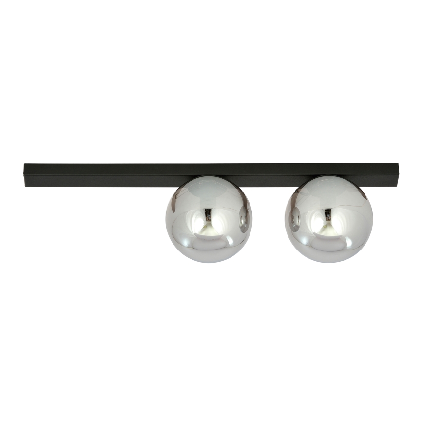 Plafonjera FIT 2xE14/10W/230V crni/siv