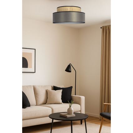 Plafonjera GRACE 1xE27/60W/230V bež/braon