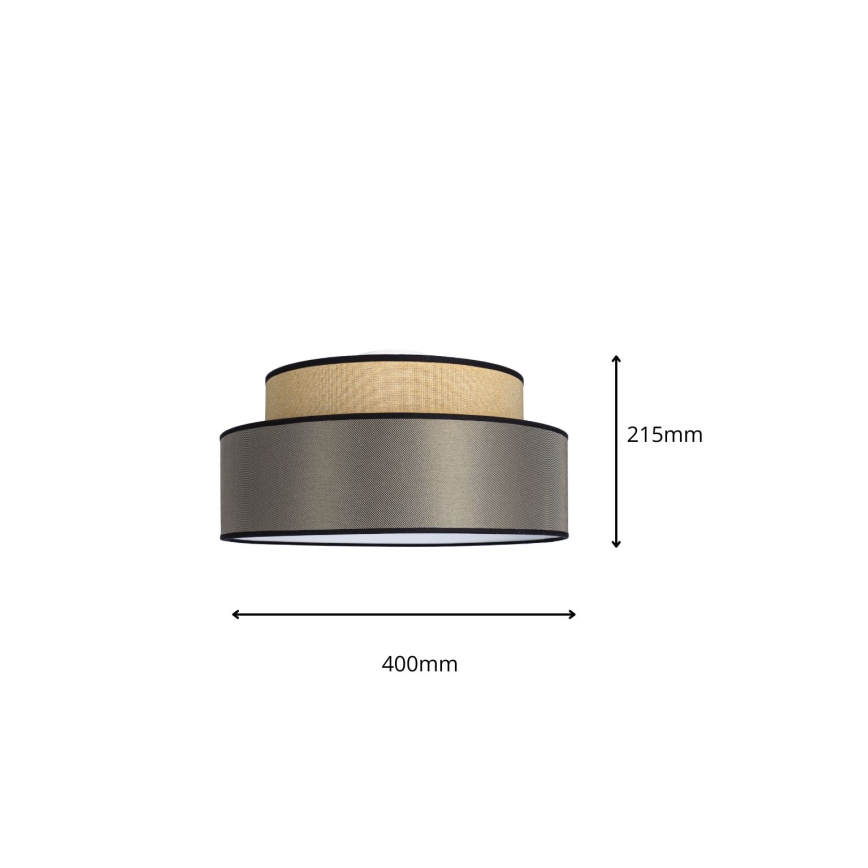 Plafonjera GRACE 1xE27/60W/230V bež/braon