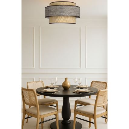 Plafonjera GRACE 1xE27/60W/230V bež/braon
