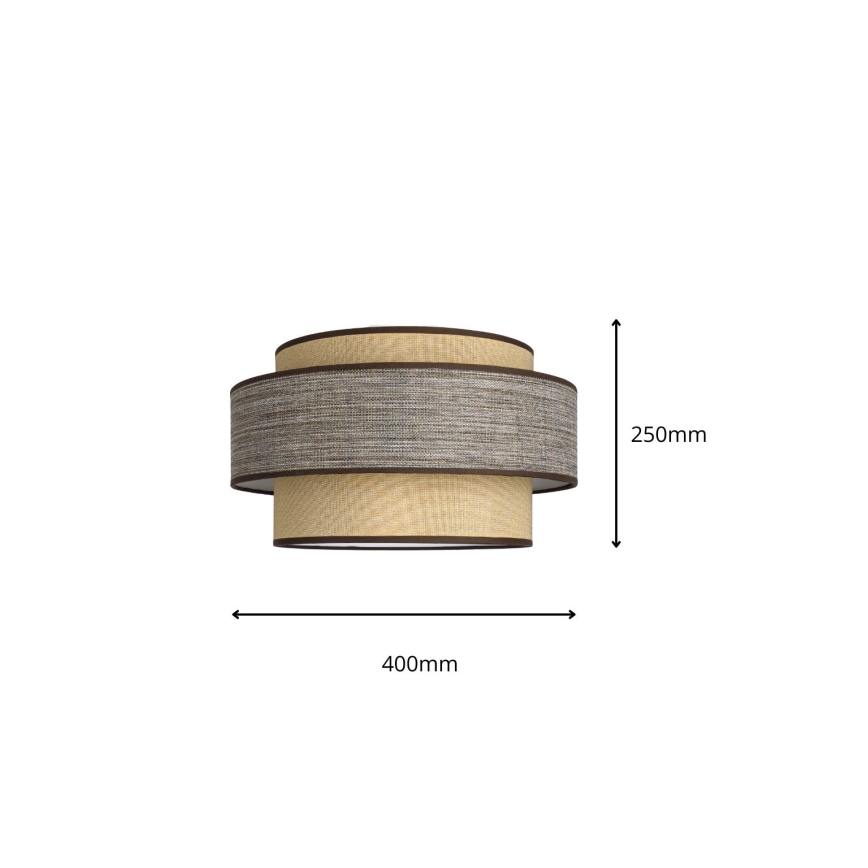 Plafonjera GRACE 1xE27/60W/230V bež/braon