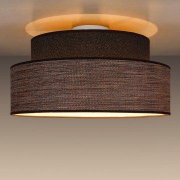 Plafonjera GRACE 1xE27/60W/230V braon/bež