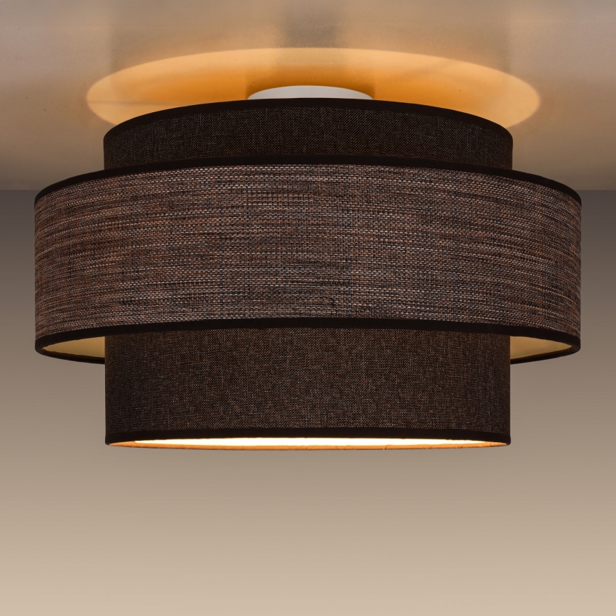 Plafonjera GRACE 1xE27/60W/230V braon/bež