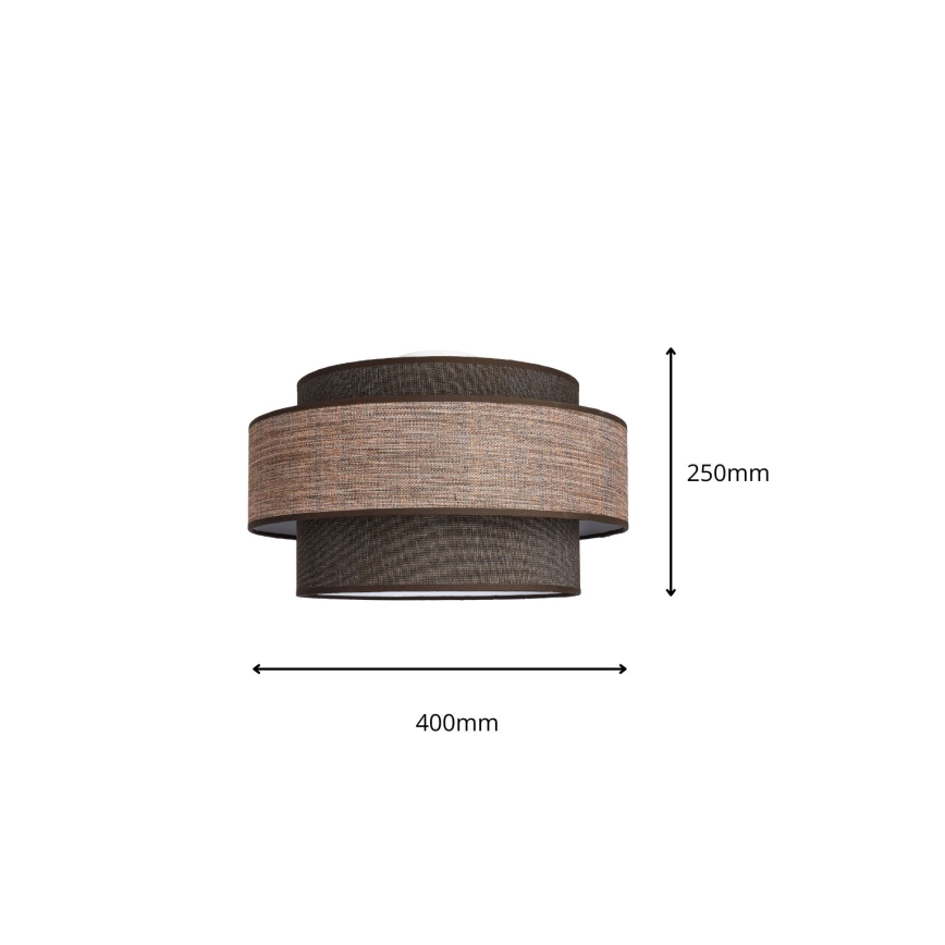 Plafonjera GRACE 1xE27/60W/230V braon/bež