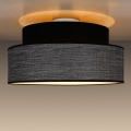Plafonjera GRACE 1xE27/60W/230V crni/siv