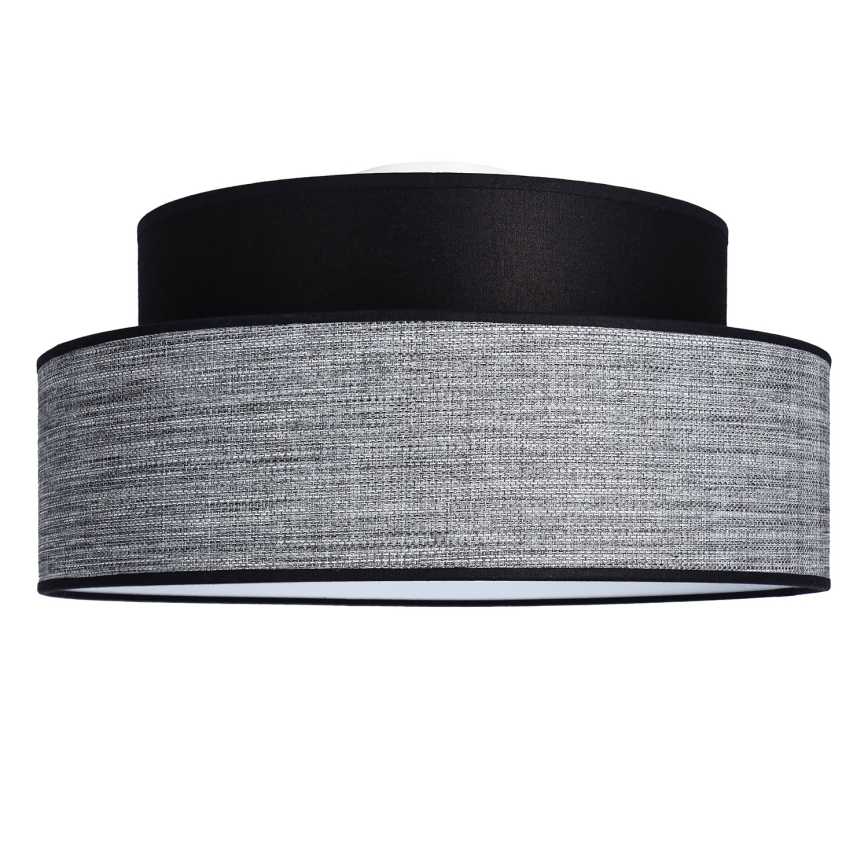 Plafonjera GRACE 1xE27/60W/230V crni/siv