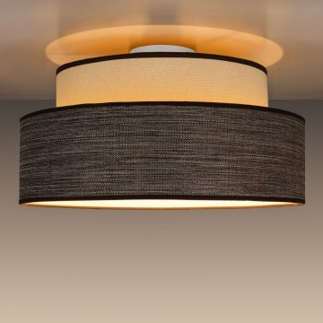 Plafonjera GRACE 1xE27/60W/230V krem/braon