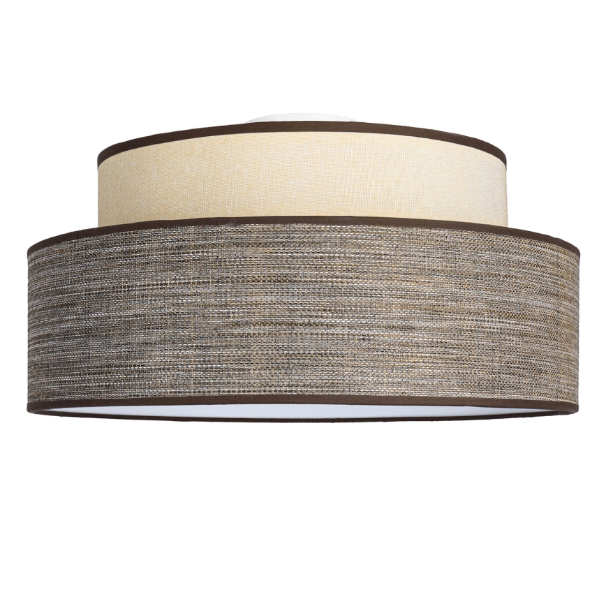 Plafonjera GRACE 1xE27/60W/230V krem/braon