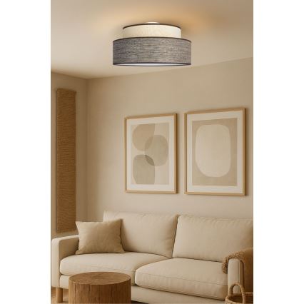 Plafonjera GRACE 1xE27/60W/230V krem/braon