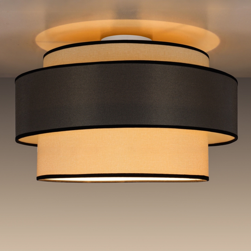 Plafonjera GRACE 1xE27/60W/230V krem/siv