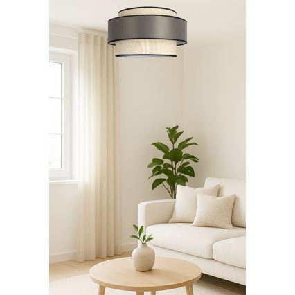 Plafonjera GRACE 1xE27/60W/230V krem/siv