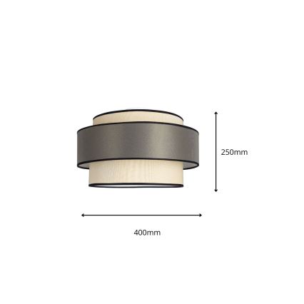 Plafonjera GRACE 1xE27/60W/230V krem/siv