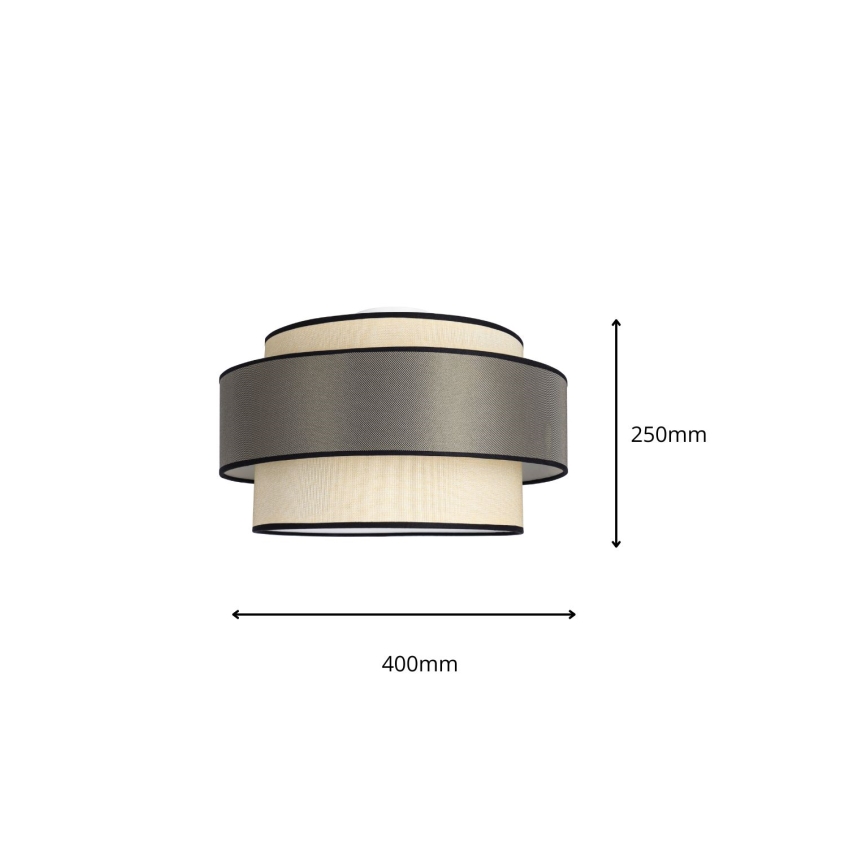 Plafonjera GRACE 1xE27/60W/230V krem/siv