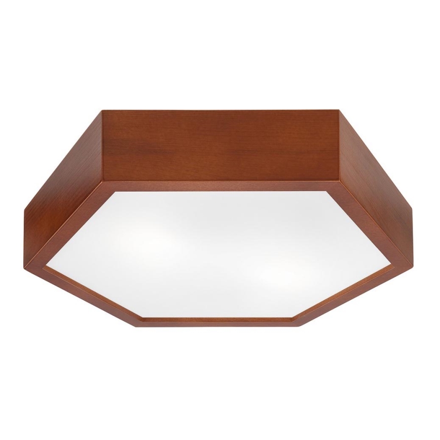 Plafonjera HEX 2xE27/60W/230V pr. 43 cm bor braon